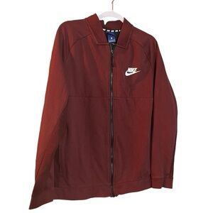 NIKE AV15 ADVANCE RED Athletic Grunge Skate JACKET granola girl outdoor LARGE